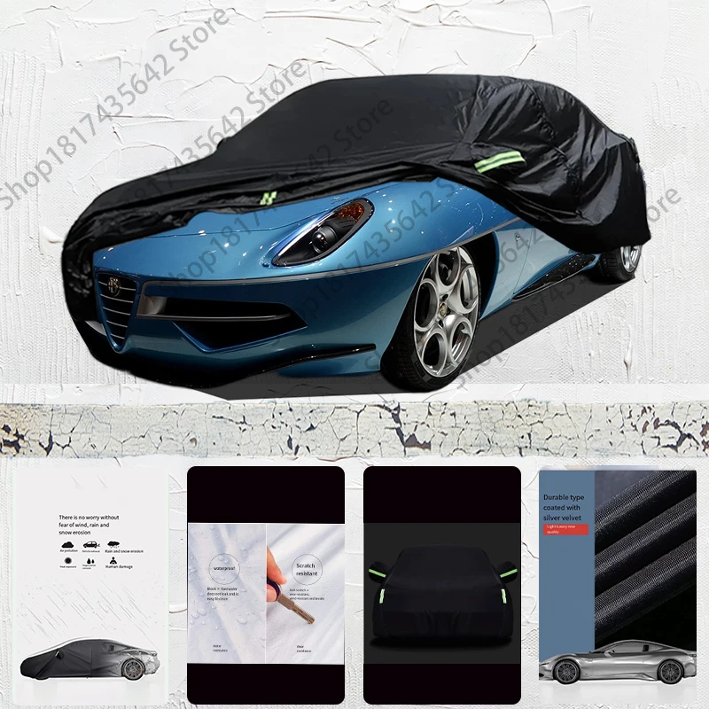 For Alfa romeo Disco Volante Anti-UV Sun Shade Rain Snow Resistant Dustproof Car umbrella Full Car Cover Outdoor Protection