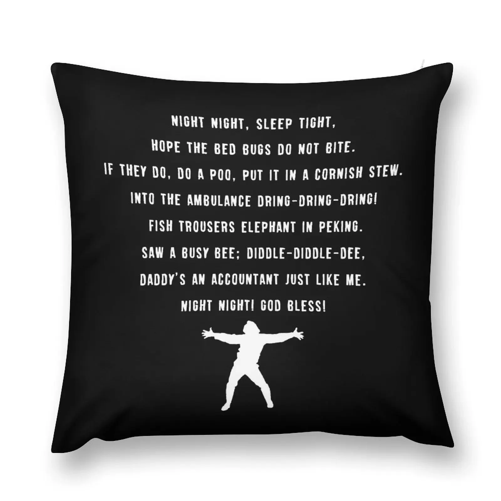 

Bottom night night - (White) - Couch Potato Throw Pillow luxury home accessories Luxury Cushion Cover pillow