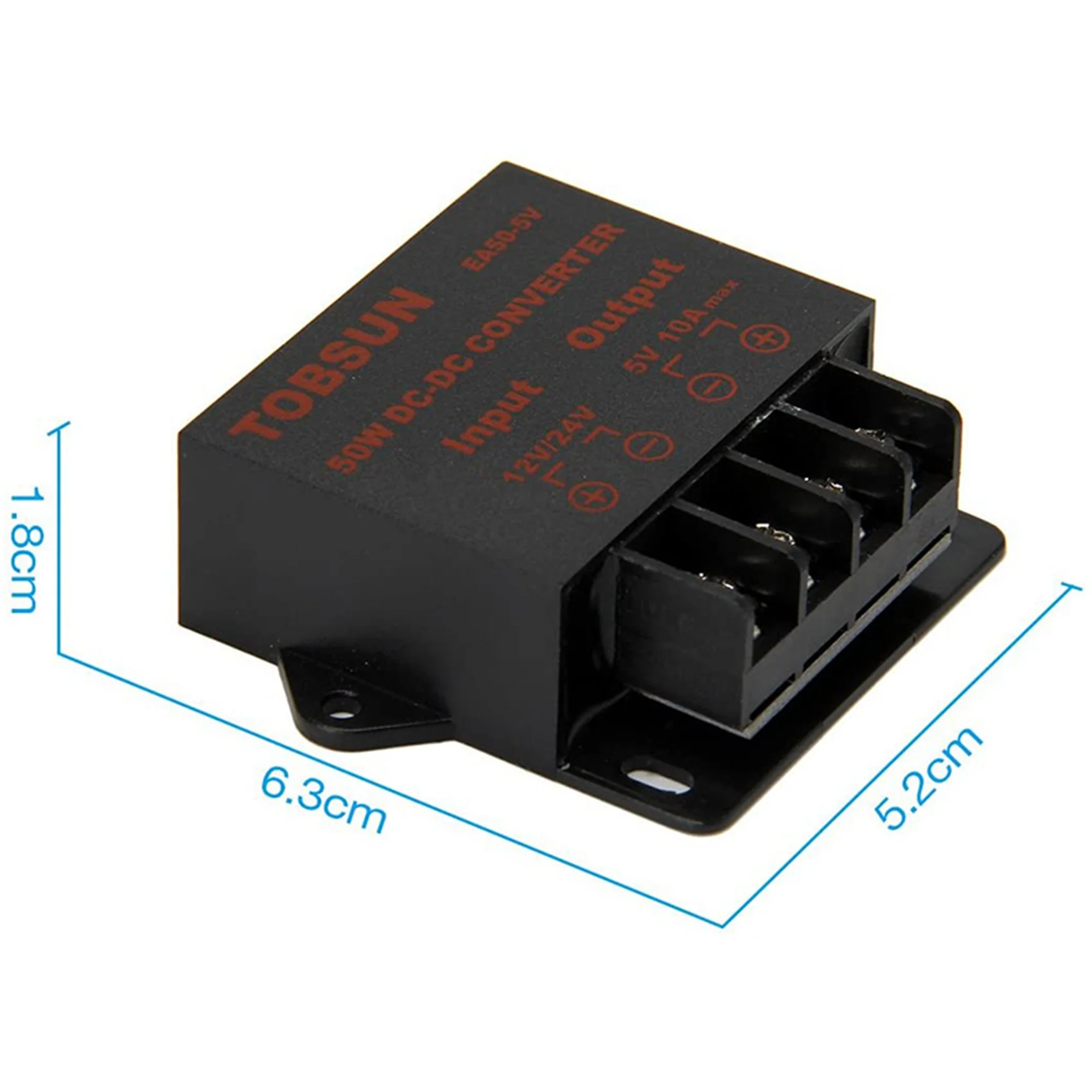 ABSE-3X 24V/12V To 5V 10A 50W Car LED Advertising Screen Power Supply Power Converter DC Transformer
