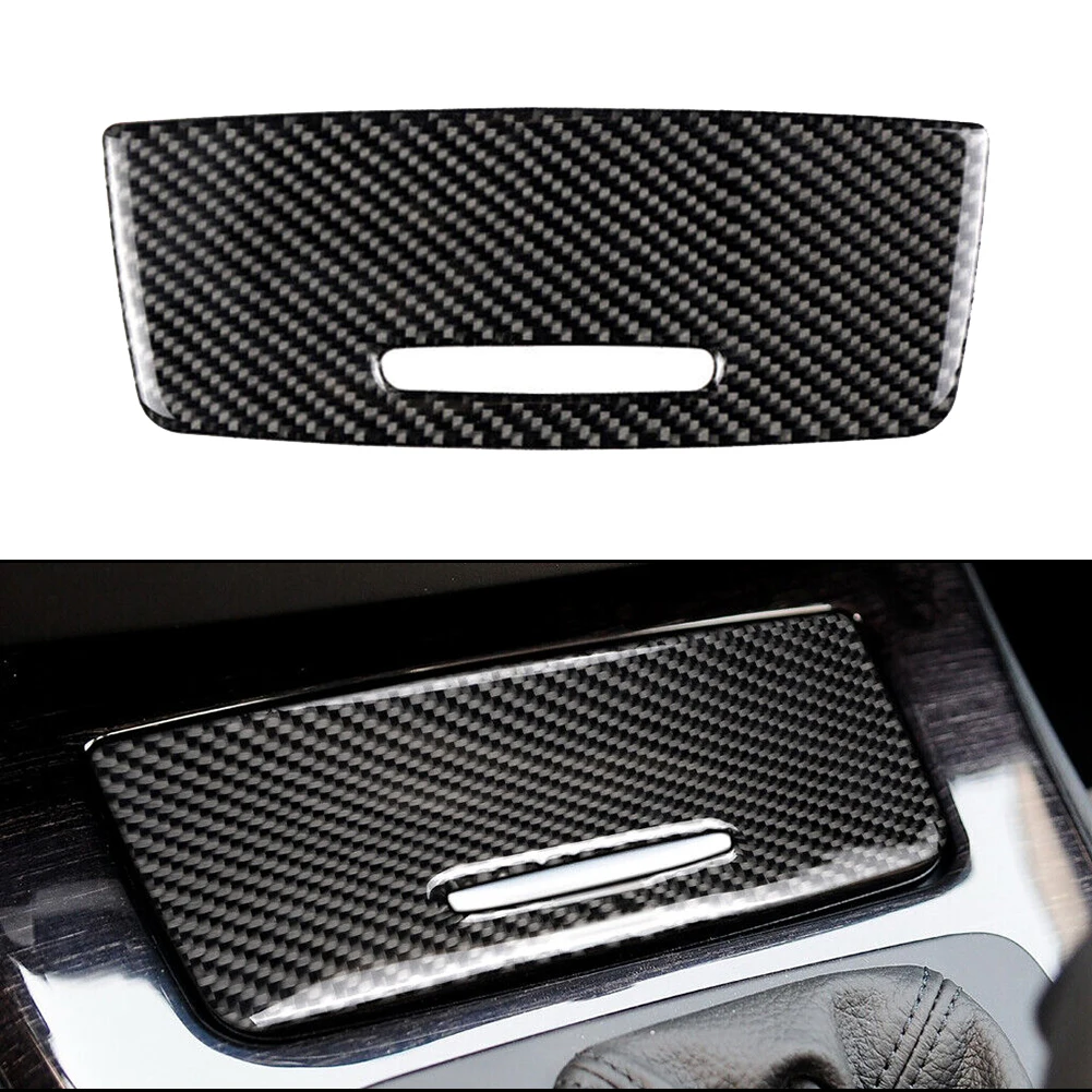 For BMW Panel Cover Trim Sticker Inner Storage Box Panel Cover Trim Carbon Fiber Epoxy Coating For BMW 3 Series