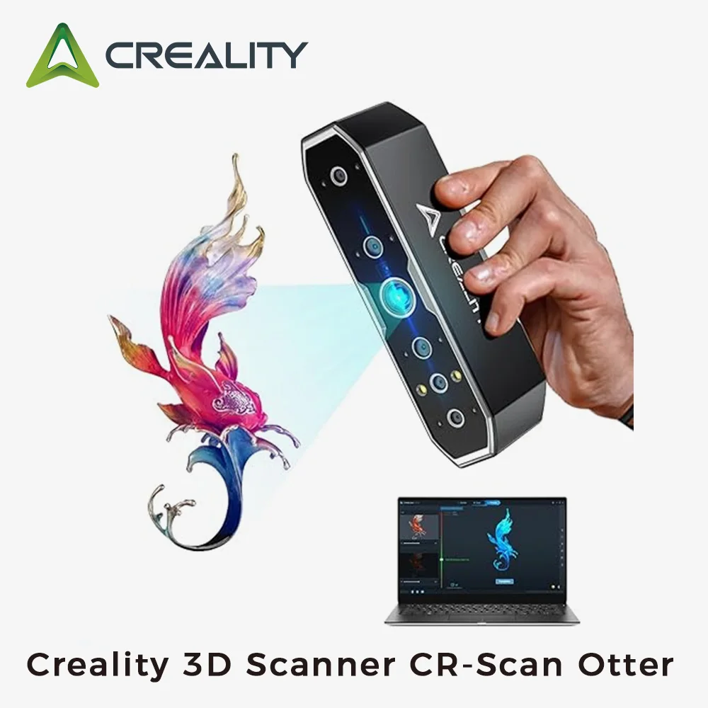 

3D-сканер Creality CR-Scan Otter для 3D-печати, отслеживание с защитой от сотрясений, портативный сканер с точностью 0,02 мм, 24-битный полноцветный