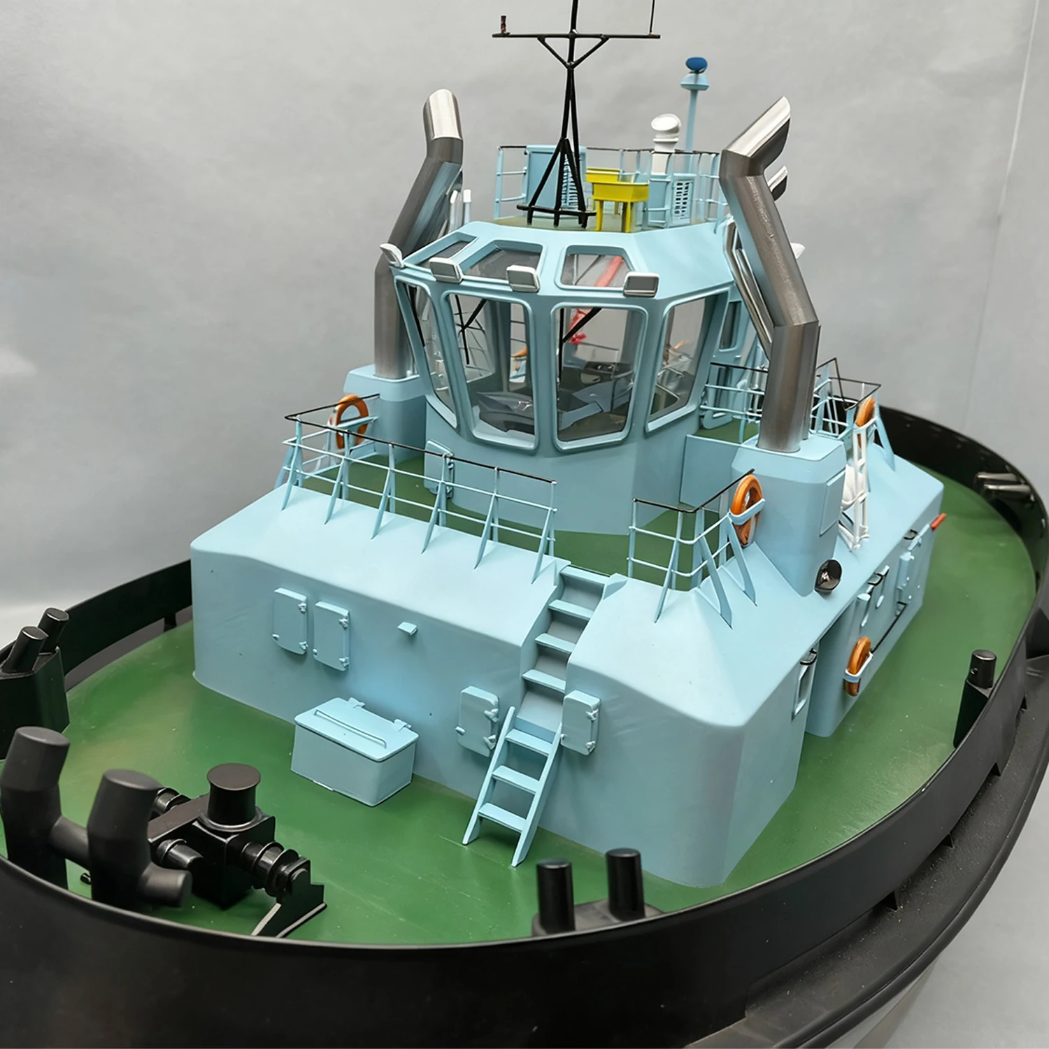 RC السفن 75 سنتيمتر فرش السيارات Damen2412 Tugboat التحكم عن بعد قارب الراتنج ثلاثية الأبعاد الطباعة صب RC Schiffe نموذج RTR السفينة لعبة هدية