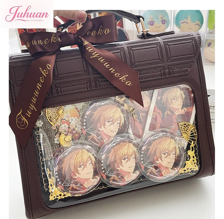 الشوكولاته البريطانية Lta حقيبة ثنائية الأبعاد عرض كوميدي صغير الغذاء حقيبة الطفل كلية نمط Jk موحدة الكتف حقيبة ساعي الإناث