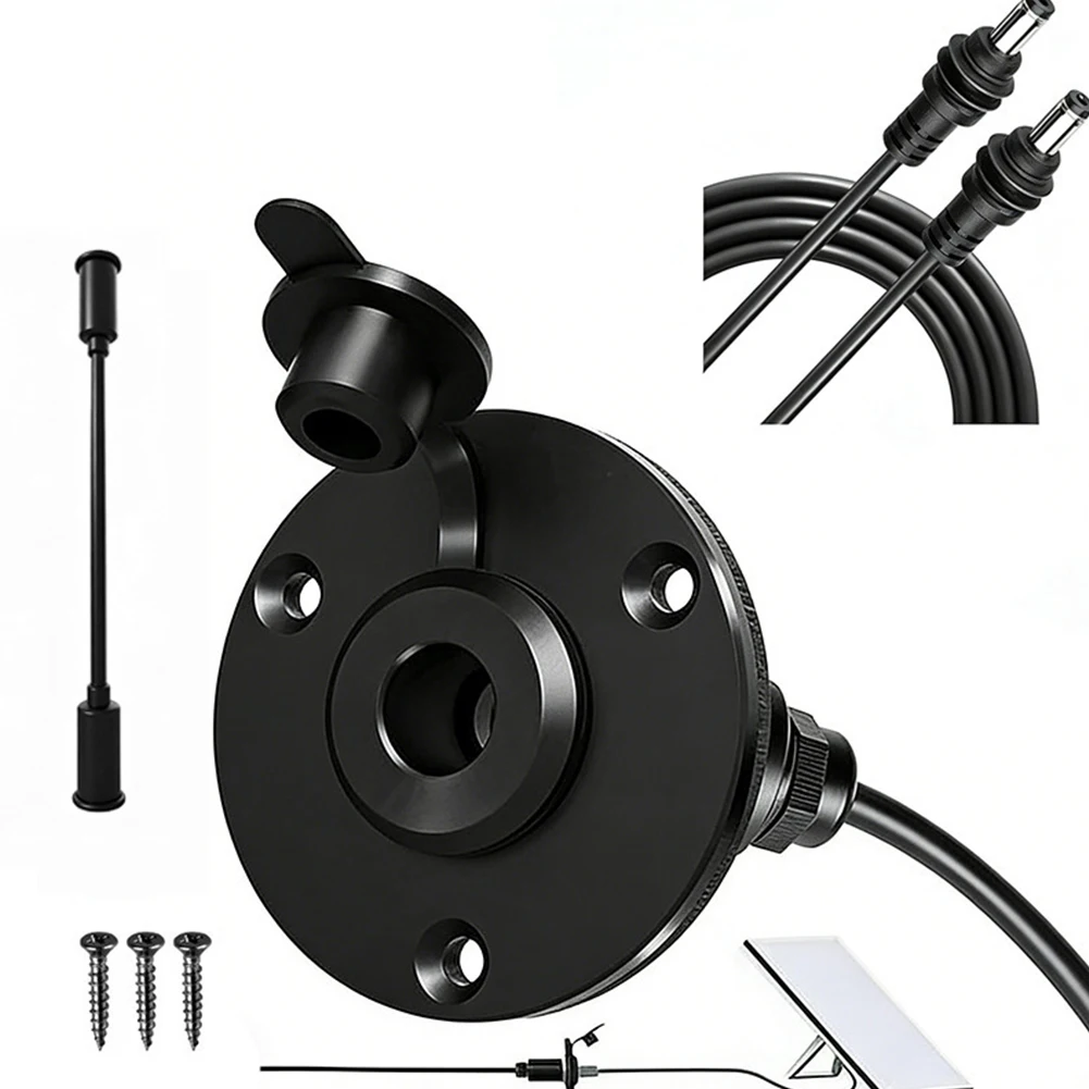 For tarlink-Compatible Outdoor Wall Wiring Solution with Aluminum Housing 5.5 x 2.1mm DC Input and Integrated Cable Management