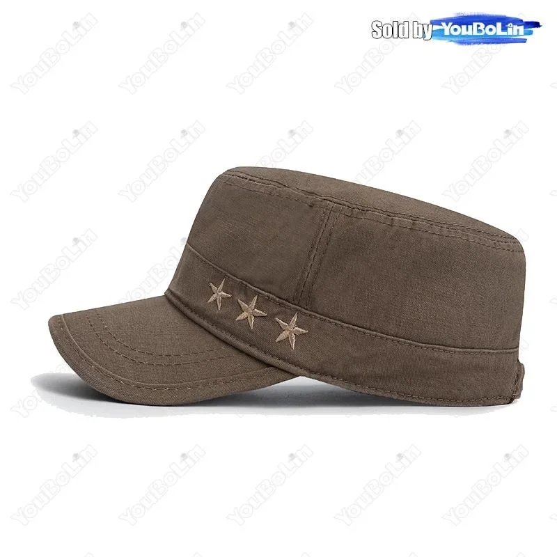 مظلة شمسية كاجوال مطرزة من القطن الكوري الجديد للفصول الأربعة للحماية من أشعة الشمس في الهواء الطلق قبعة مسطحة للربيع والخريف