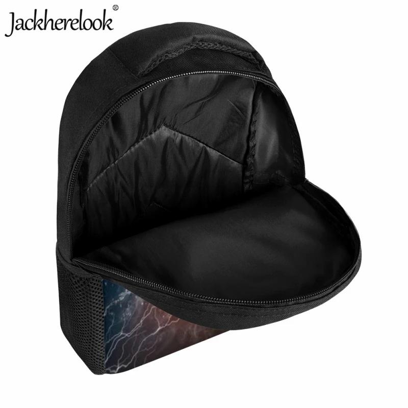 Jackherelook-mochila escolar con diseño artístico de fútbol para niños, morral moderno para libros, morral de viaje diario para niños