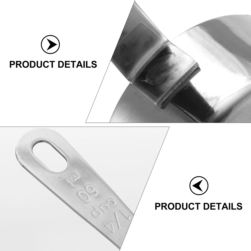 

1Pc Stainless Steel Saucepan MultiPurpose Milk Pan For Cooking Measuring And Reheating With Hanging Hole