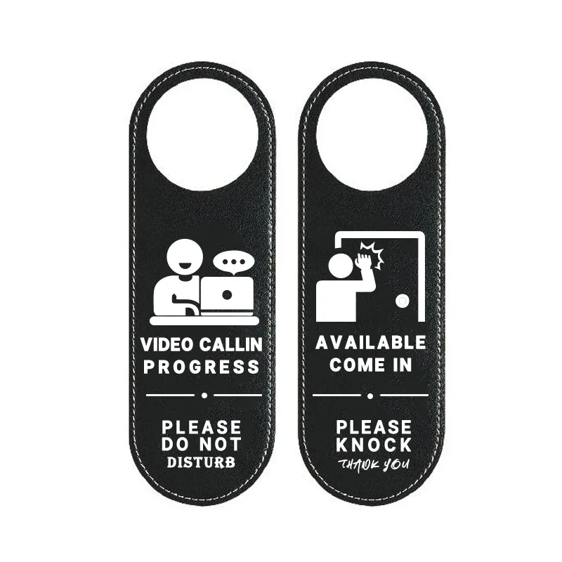 Conference room door listing Office status prompt sign Business room company please knock on the door, please do not disturb