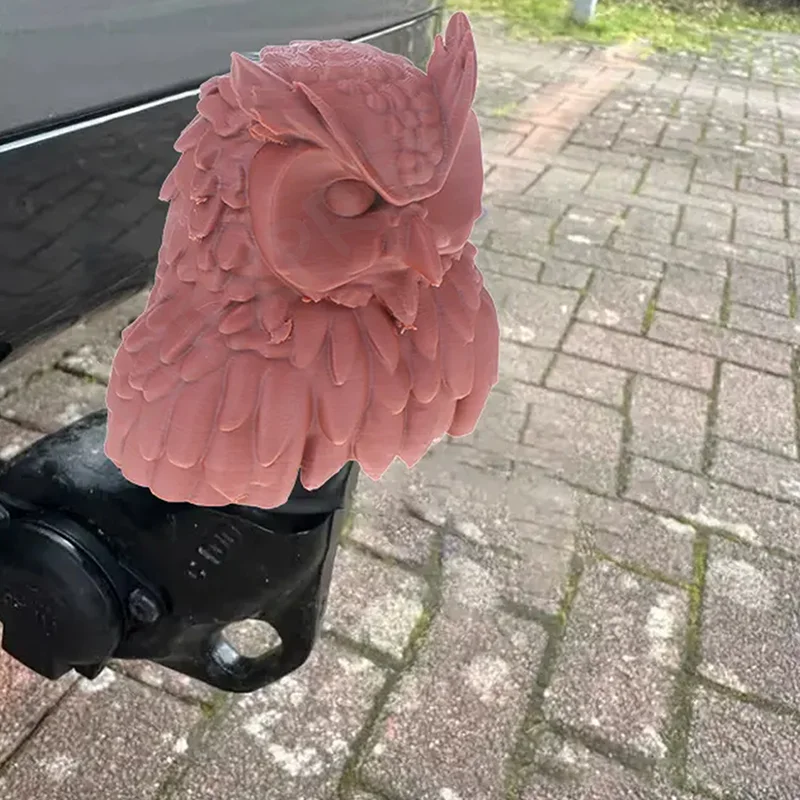 

NewFun Owl Helmet Cover Cap For Trailer Coupling Dust Headgear Towball Hitch Secure Hook Protector For Cars Caravan Decoration