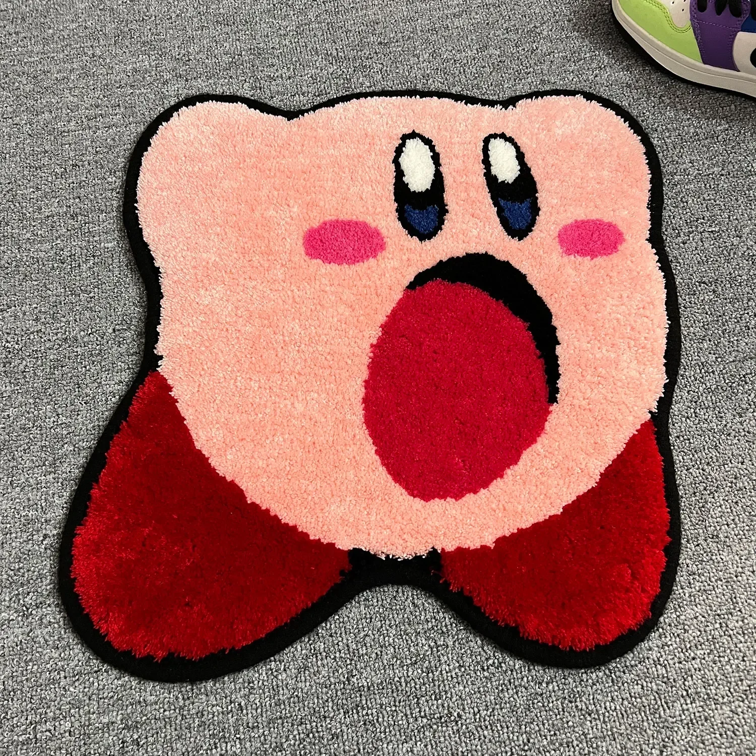 Star Kirby Carpet Cartoon Floor Mat Household Children's Room Small Size Bedroom Mat Absorbable and Washable Holiday Gifts