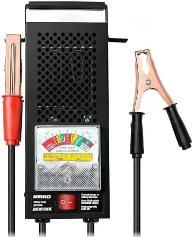 

Тестер автомобильных аккумуляторов NEIKO 40510A 100A 6/12В и анализатор CCA - прибор для проверки нагрузки автомобильных батарей