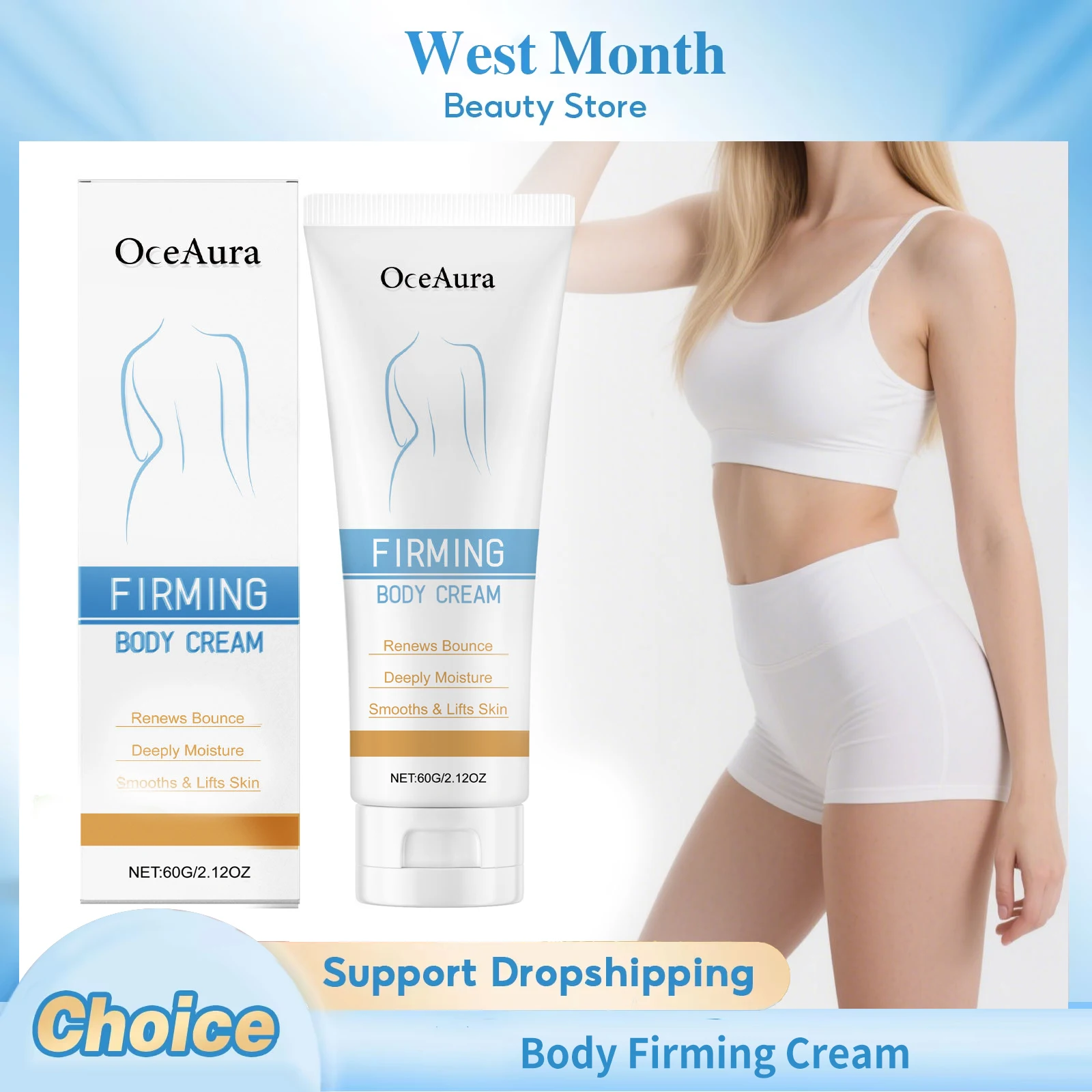 

Body Tightening Cream Improve Sagging Weight Loss Anti Cellulite Lifting Moisturizing Brightening Smoothing Body Shaping Cream