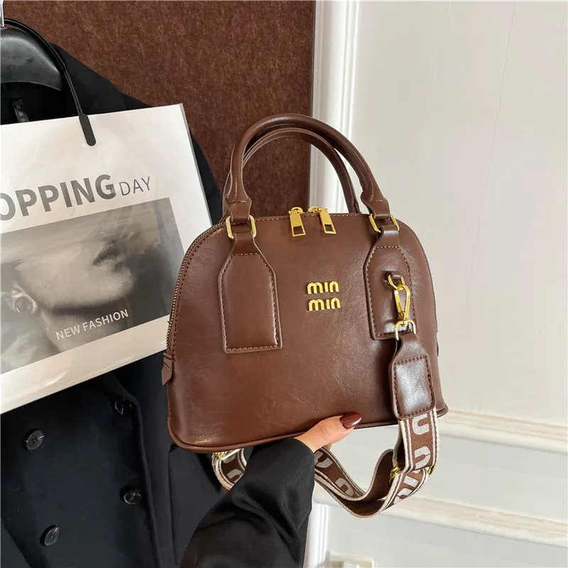 

2025 Elegant Shell Bag, Retro Shoulder Bag for Women, Vintage Crossbody Handbag, Luxury Leather Purse
