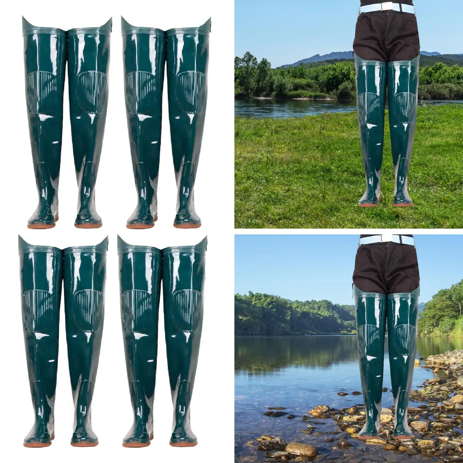 

Рыболовные сапоги-вейдерсы: практичные высокие дождевые сапоги выше колена для садоводства и активного отдыха