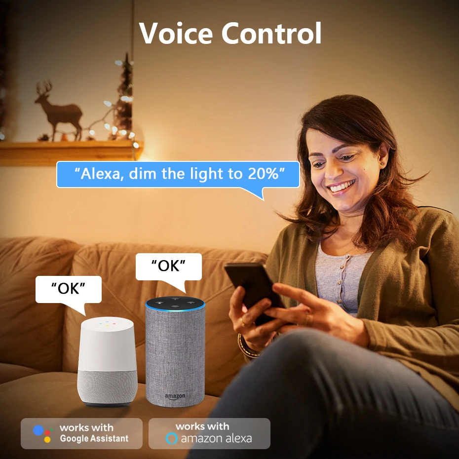 Tuya Smart Modern LED Ceiling Lights 110V 220V Dimmable Wifi Lamp 40W RGB+CCT Color Changing Voice Control Alexa For Living Room