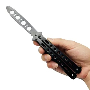 سكين فراشة تدريب المبتدئين ، سكين رمي خيالي ، آمن وخالي من اليدين ، أداة سكين قابلة للطي أفضل 10 سكين فراشة مبيعا - رقم 5