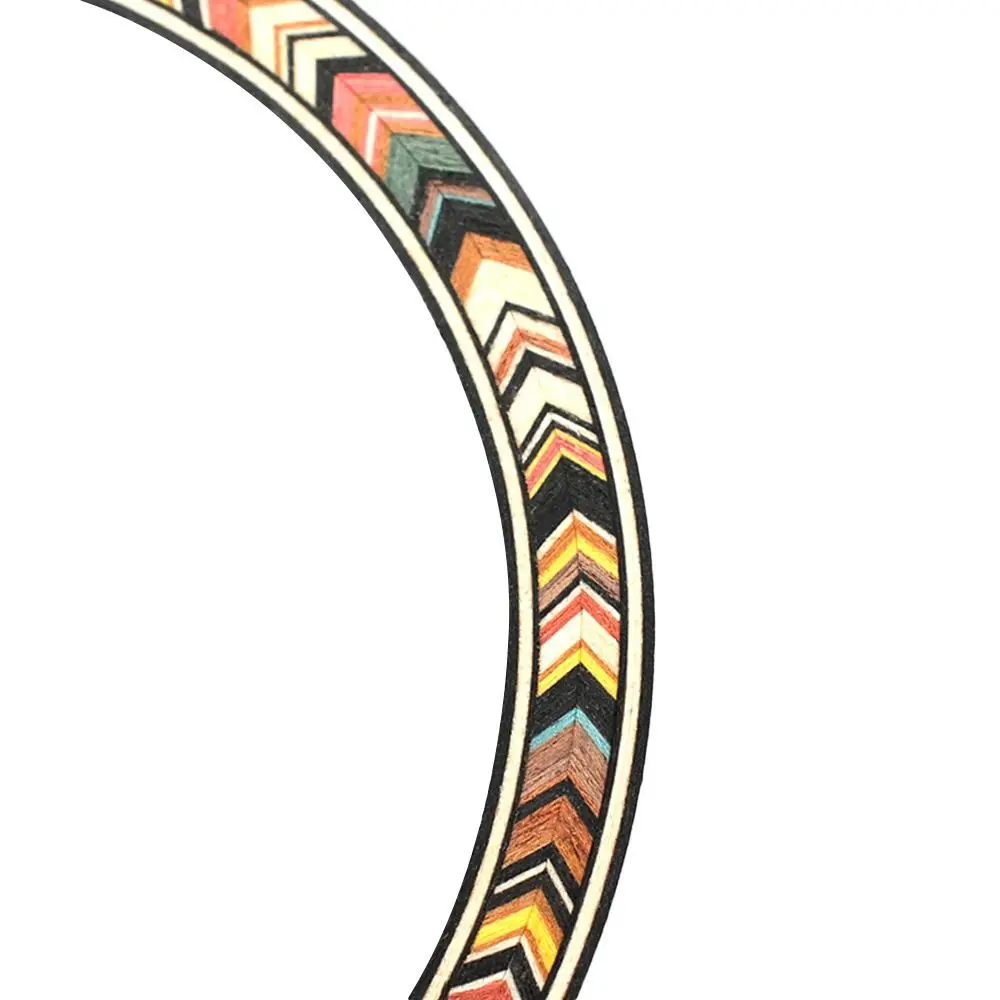 Wooden Guitar Rosette Inlay Curved Strips Guitar Decals Inner Diameter Guitar Sound Hole Guitar Decoration electric guitar