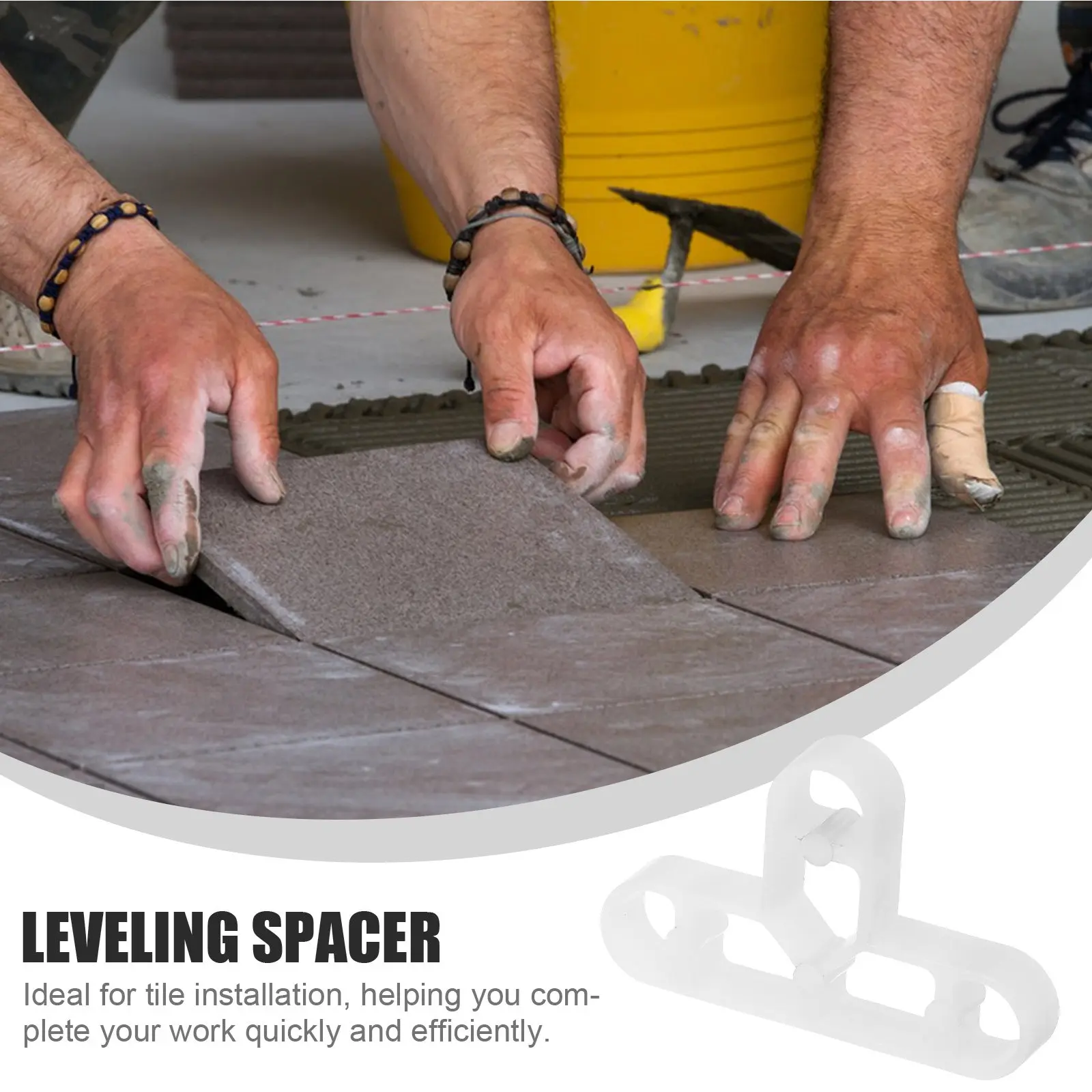 100Pcs Tile Leveling System T-Shaped Tile Spacers Positioning Tool for Ceramic Floor Installation Accurate Leveling Kit