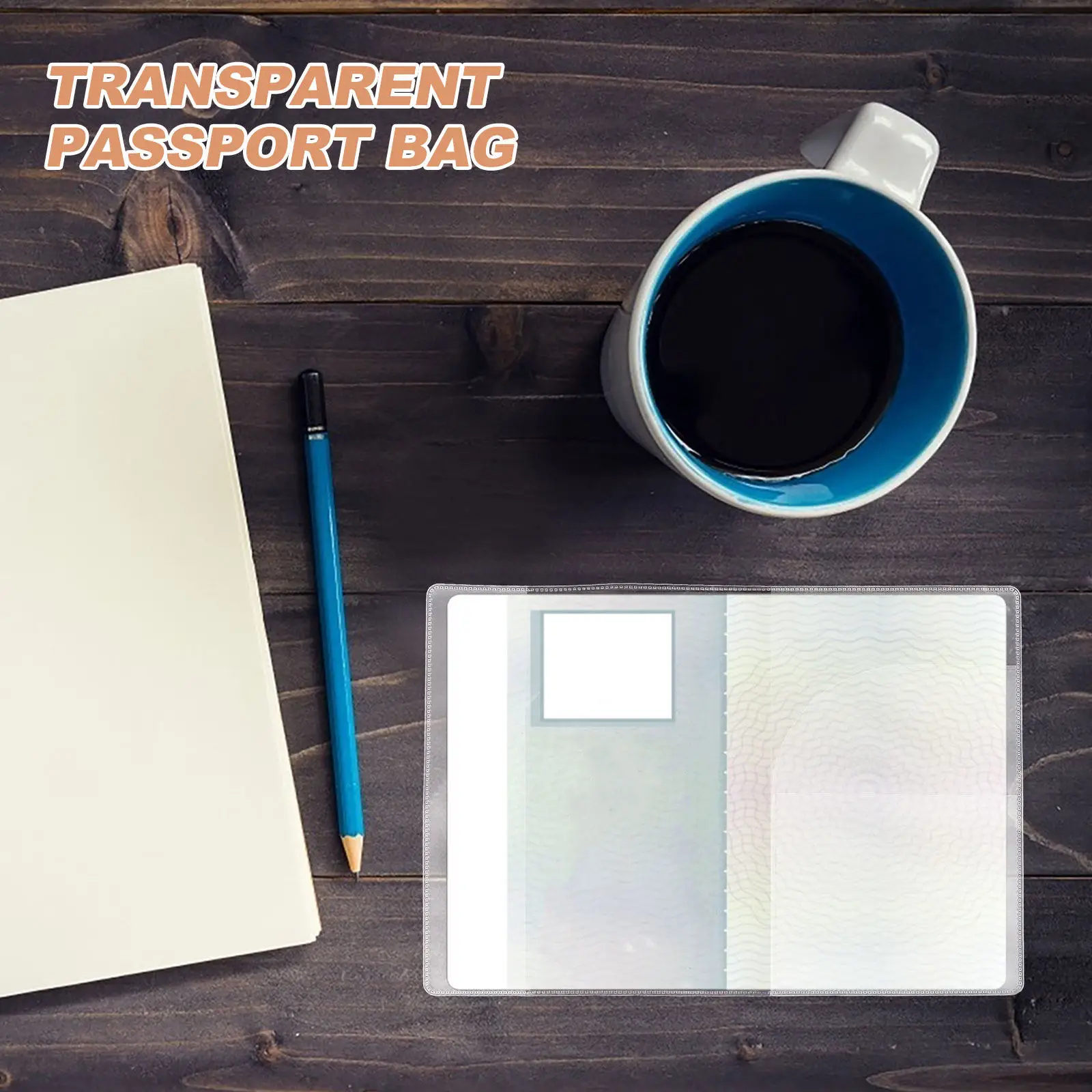 

5Pcs Waterproof Transparent Passport Cover Clear Passport Holder for Travel Business Trips Rainy Weather Protection PVC Document