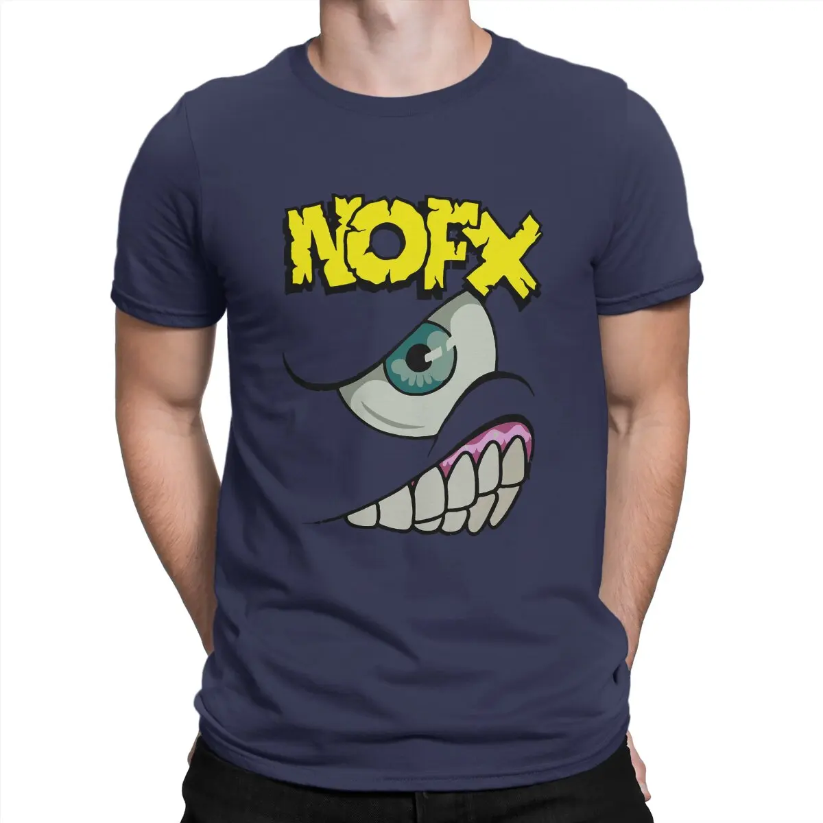 Men's T-Shirt NOFX 1994 Vintage Cotton Tee Shirt Short Sleeve Alternative PopRock Band of the 80s T Shirts O Neck Tops Graphic