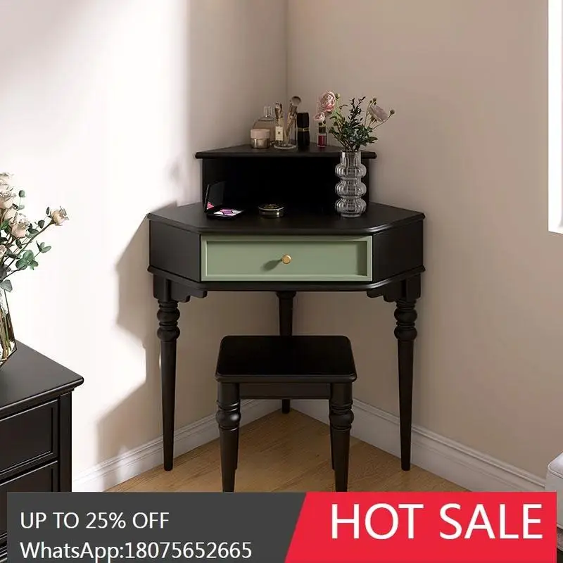 

SGF French Retro Dressing Table Corner Vintage Style Makeup Table