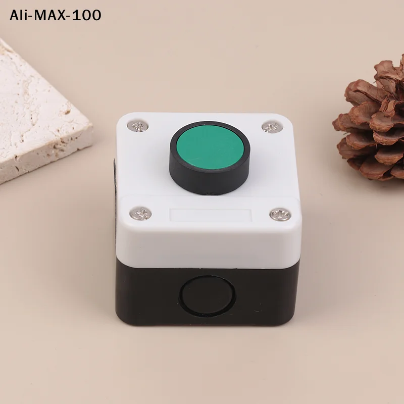 ABS Weatherproof Push Button Switch Station Box One Button Control Copper Contact Points For Gate Opener