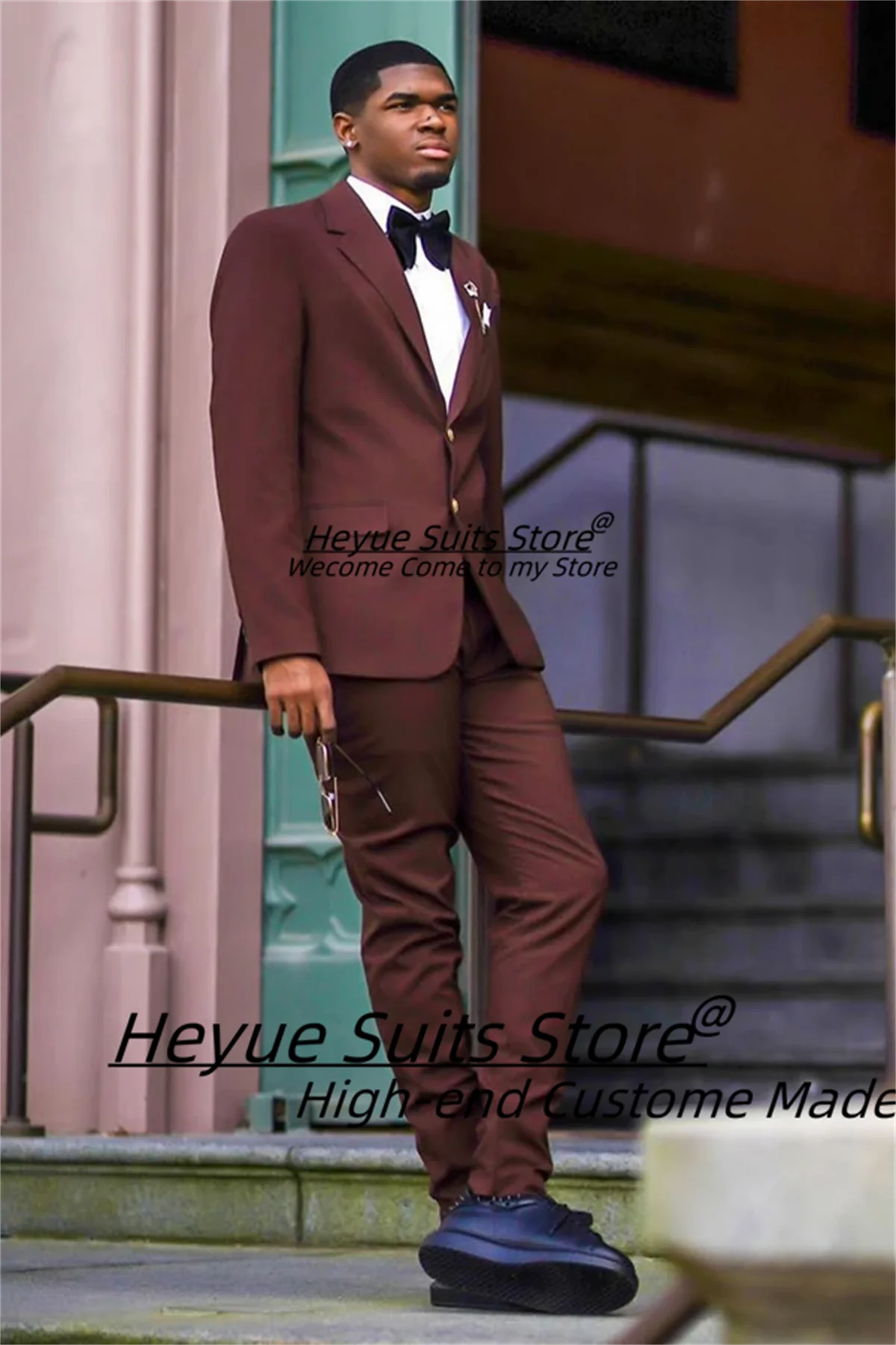 

Customized Italian style Groom Tuxedos Slim Fit Notched Lapel Business Men Suits 2 Pieces Sets Prom Male Blazers Ropa Hombre