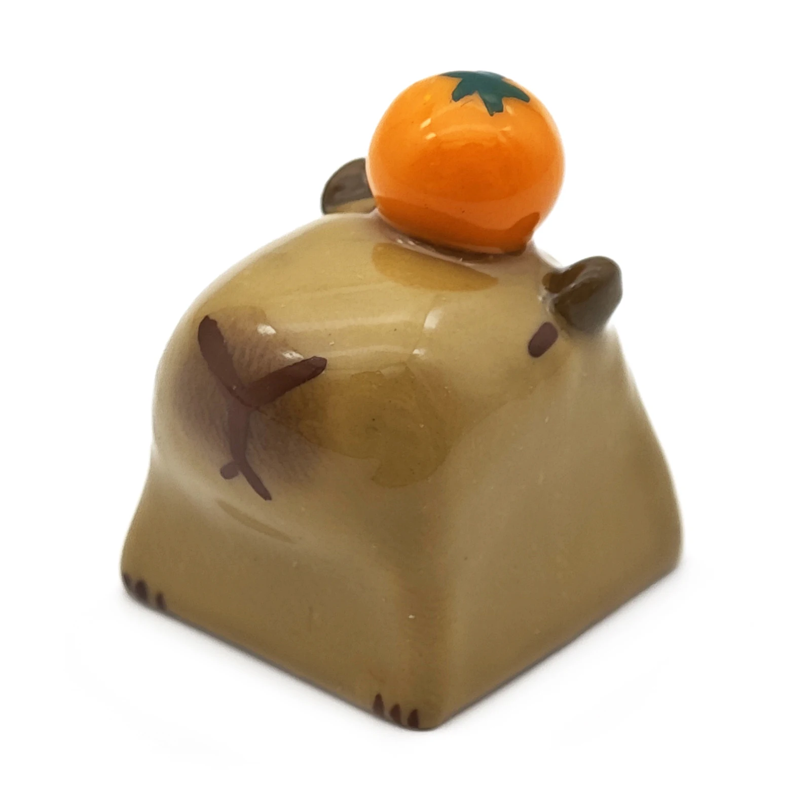 Cute Cartoon Capybara Keycap Custom Handmade Artisan Keycap Personalized Replacement Key Caps for Cherry MX Mechanical Keyboard