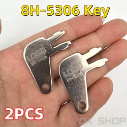 2PCS Forked Key 8398 7N0718 8H5306 8H-5306 for CAT Caterpillar Excavator Dozer Power Supply Switch Disconnect Key with CAT logo