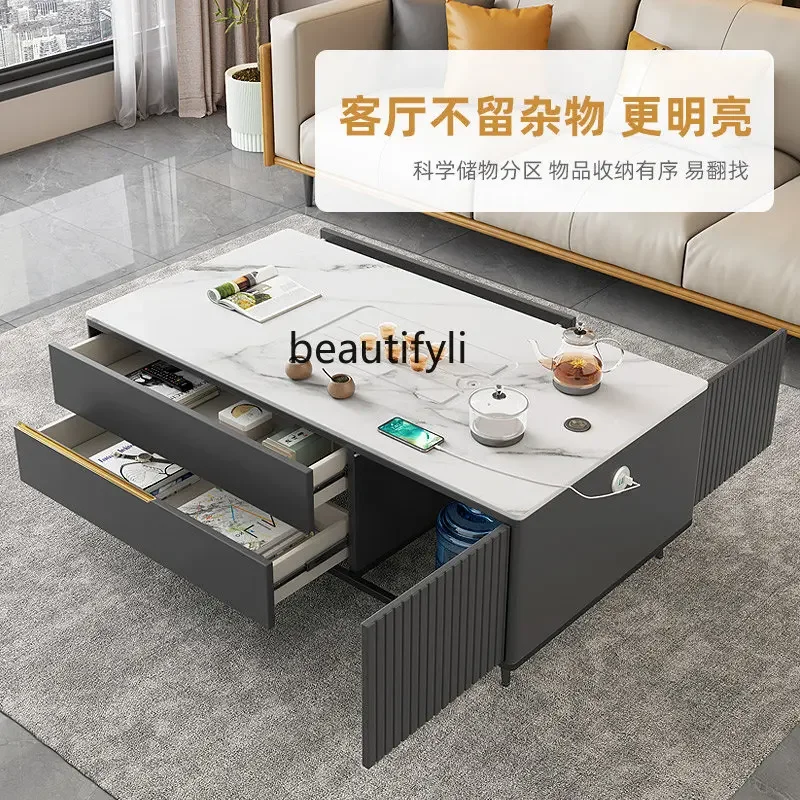 R1 Stone Plate Coffee Table Intelligent Tea Table Simple Intelligent Kung Fu Tea Cabinet Boiling Water Tea Table