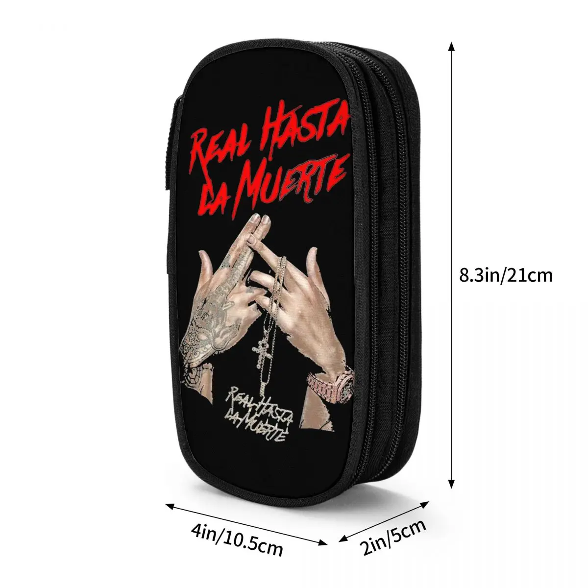 Anuel AA Real Hasta La Muerte Merch Pencil Case Large Capacity For School Rapper Pencil Box Gift