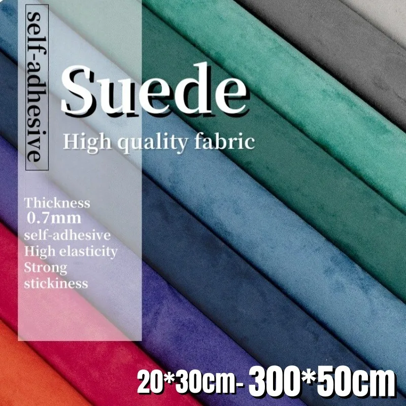 

Automotive Interior Decor Self-adhesive Suede Fabric Packaging Door AB Pillar Workbench Velvet Thickened Material Wrap Stickers