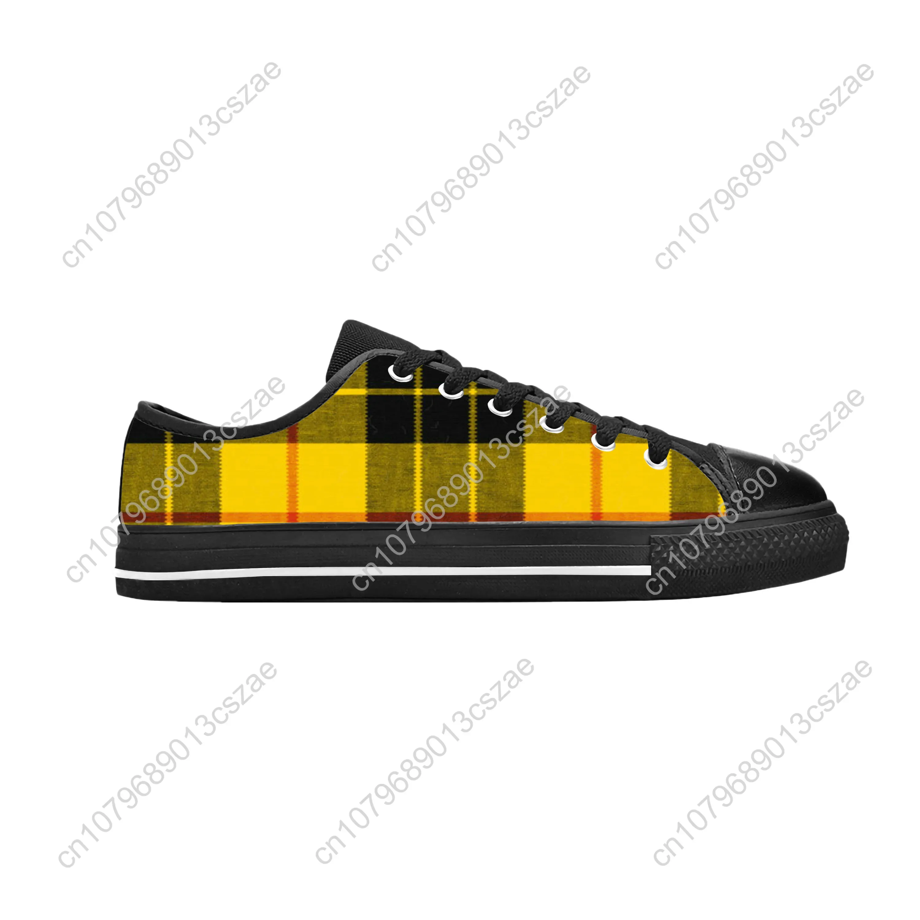 MacLeod Scottish Stewart Clan Tartan Plaid Ancient Casual Cloth Shoes Low Top Comfortable Breathable 3D Print Men Women Sneakers