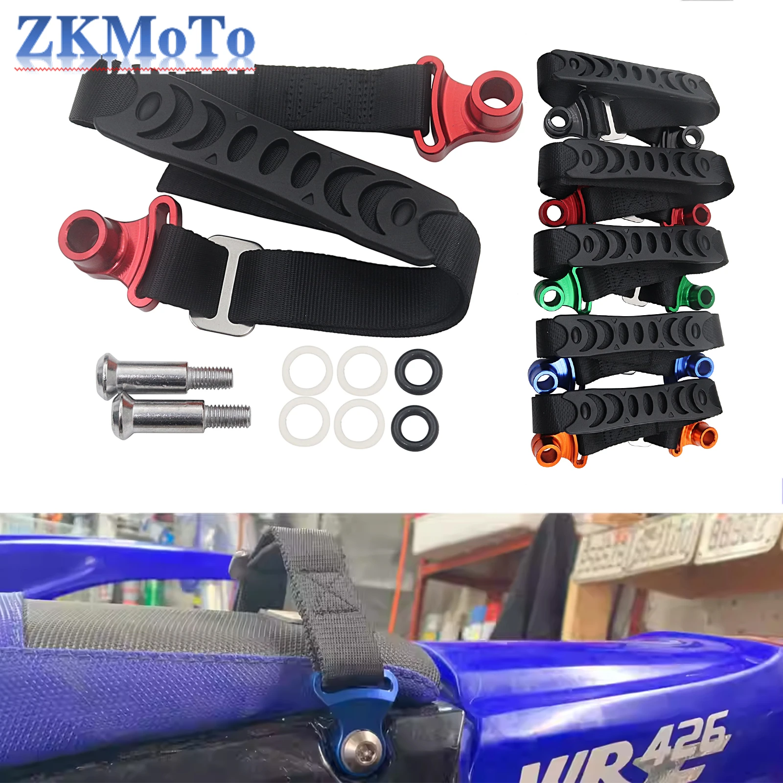 Motocycle CNC Rear Rescue Pull Strap Sling Belt For Dirt Bike Motocross Honda KTM Kawasaki Suzuki Yamaha YZ WR 250F 450F 250 450