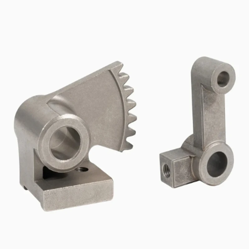 

Custom CNC Forged Parts High-precision Forged Gears and rod-shaped accessories for mounting holes in stainless steel strips.