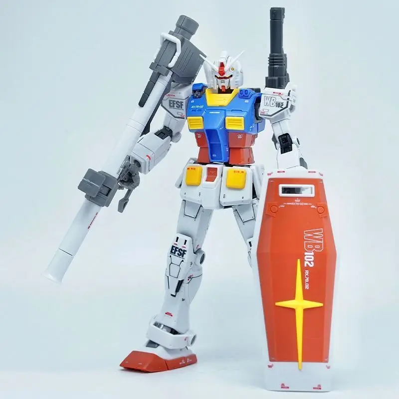 Gto Stars Moving Mobile Suit Rx-78-2 Origin Montieren Sie einen Modellbausatz, Warleague-Thema, dekorative Kinderspielzeug-Actionfigur