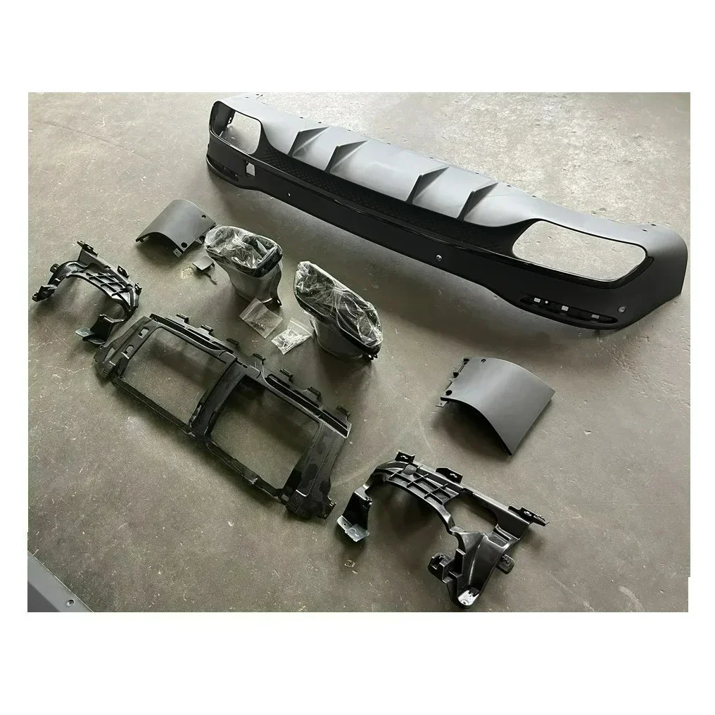 

Auto Car Front Bumper Body Kits For Mercedes Benz X167 19+ GLE63 AMG Rear Diffuser With Exhaust Pipes Tips