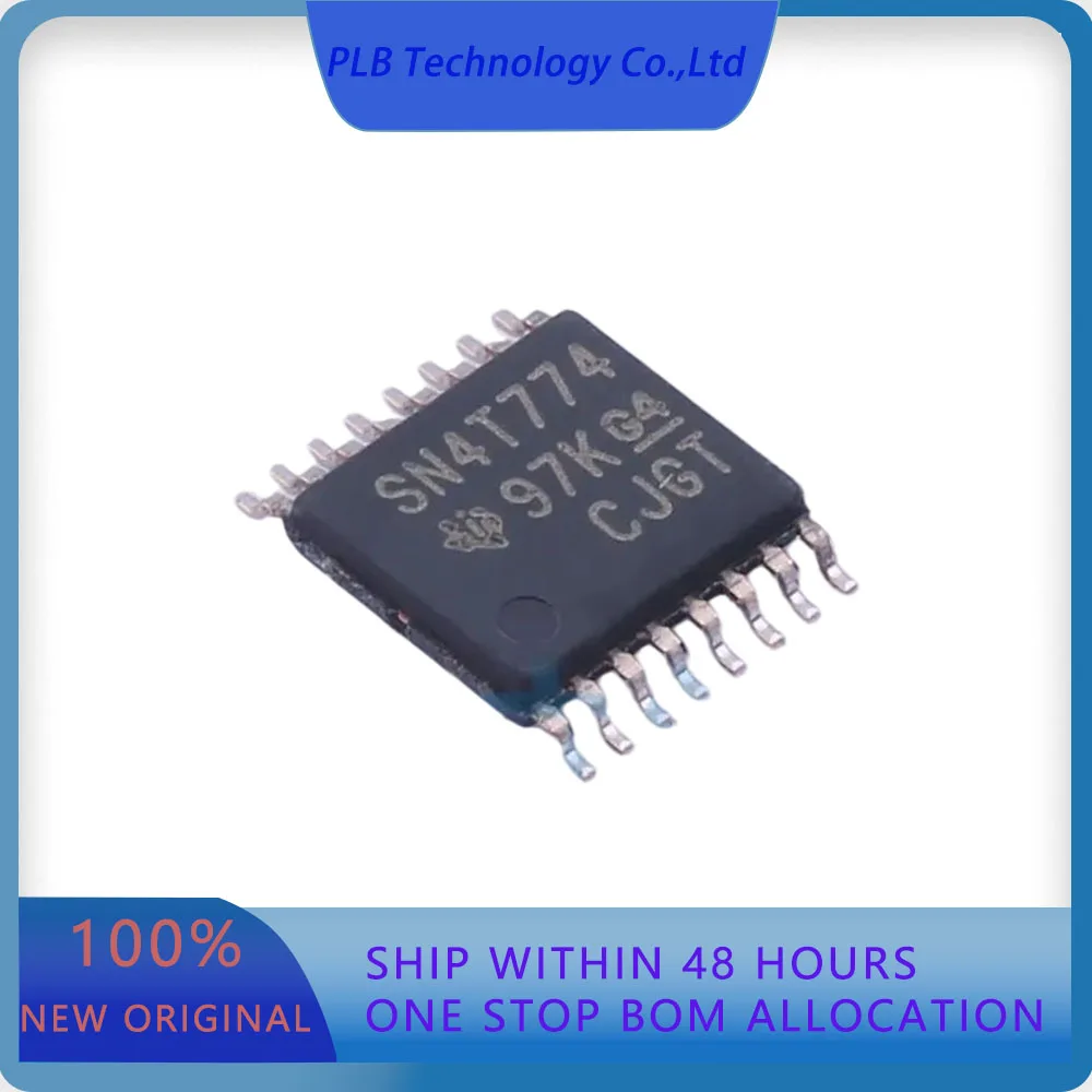 5PCS/LOT SN74AXC4T774PWR SN74AXC4T774  650mV~3.6V 1 4 650mV~3.6V 310Mbps TSSOP-16 Translators Level Shifters Original Stock