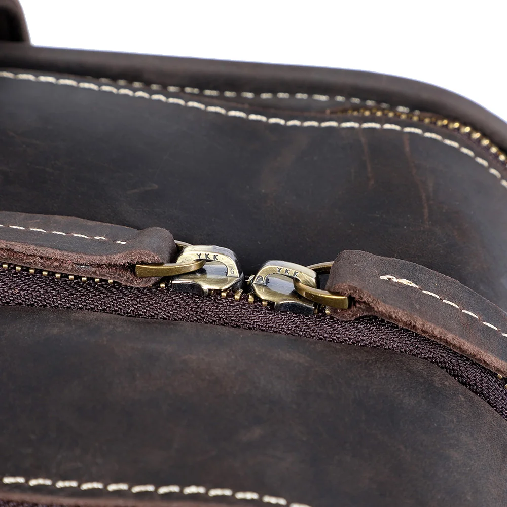 S.WORKER Premium Echtleder Business-Handtasche 16" Laptop Vintage Herren-Aktentasche für Arbeit & Reisen – Detail 15