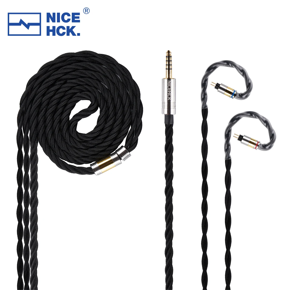 NiceHCK-Cable de actualización de Audio para auriculares, Cable de repuesto MMCX 0,78 de 2 pines para ZERO Fudu Celest Peoenix Quintet Cadenza, FirstTouch 6N HIFI