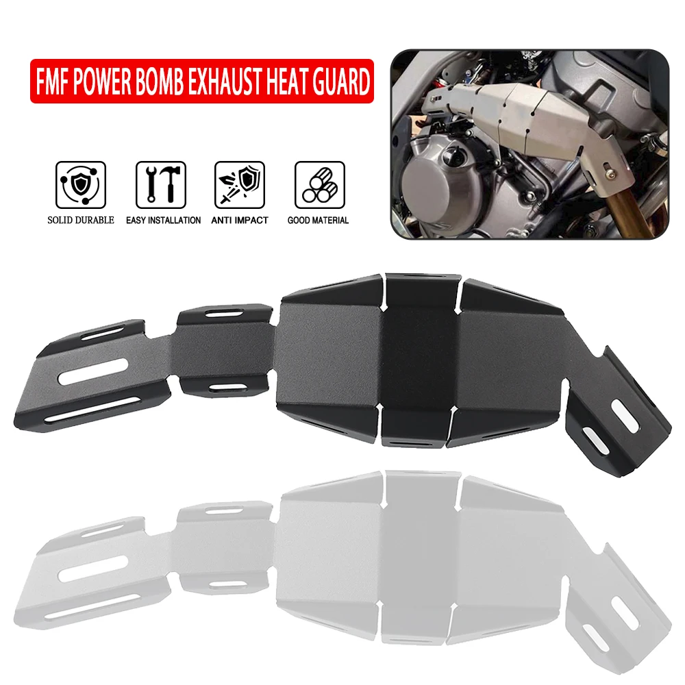 

CRF300L Motocross Exhaust Pipe Protective Cover FMF PowerBomb Exhaust Heat Guard CNC Aluminum For HONDA CRF 300 L 2020 2021 2022