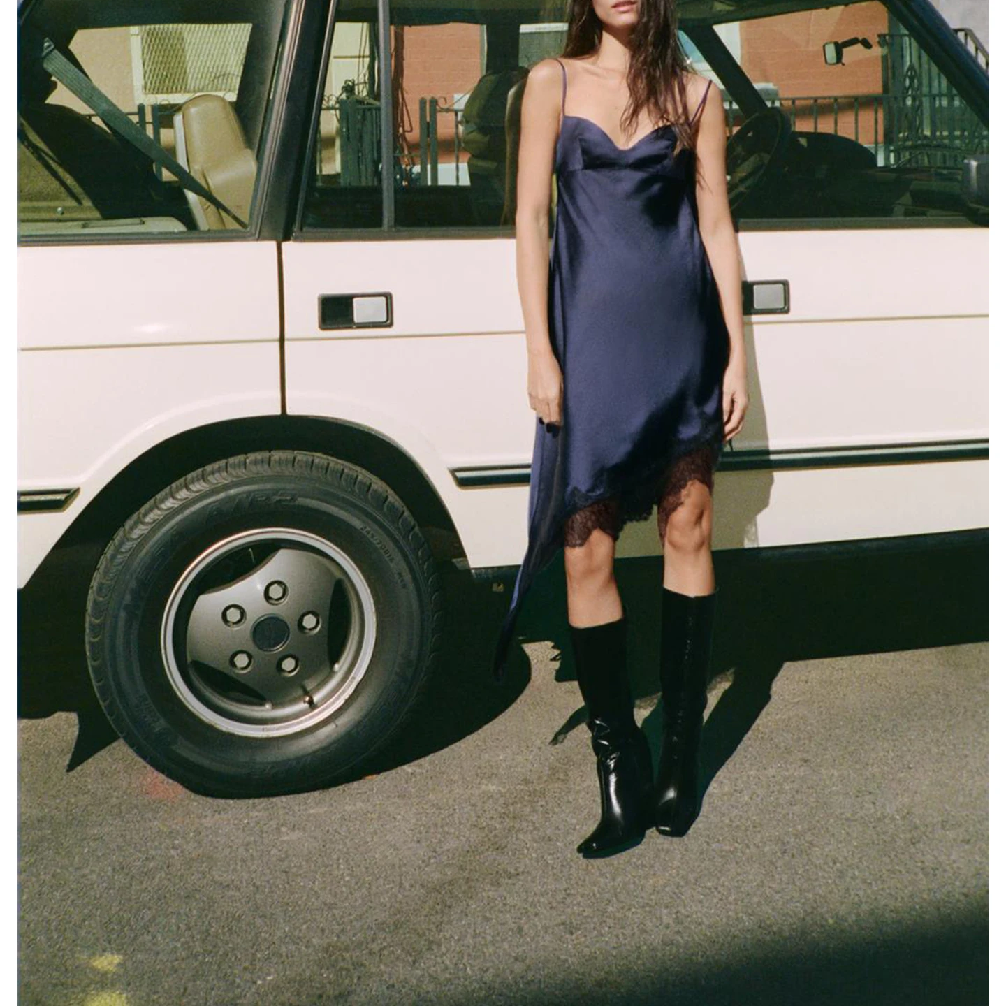 秋冬新作 レディース ハートカラー バルデザイン シルクサテンレース アシンメトリー ドレインスレ Aラインスカート