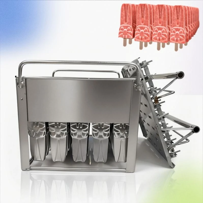 Stainless steel popsicle mold for ice cream processing, industrial and commercial popsicle bracket mold, ice cream tray