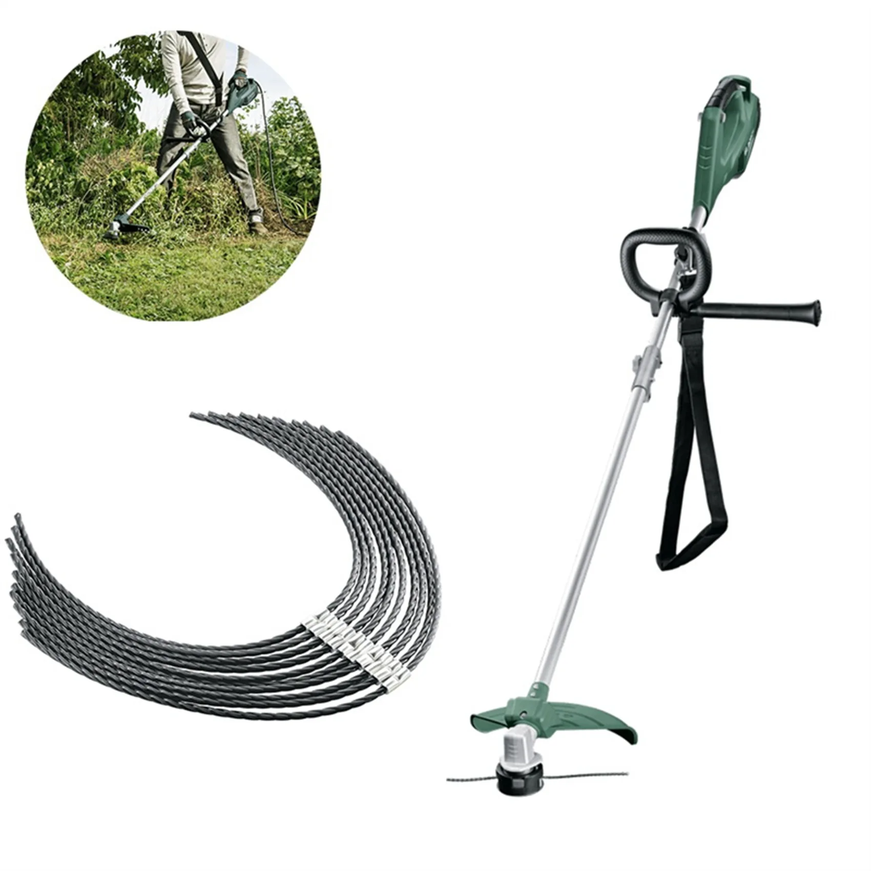 

20Pcs F016800431 Cutting Line For AFS 23-37 Extra Strong Grass Trimmer Spool Line Brush Cutter Thread Line 37Cm-A74P