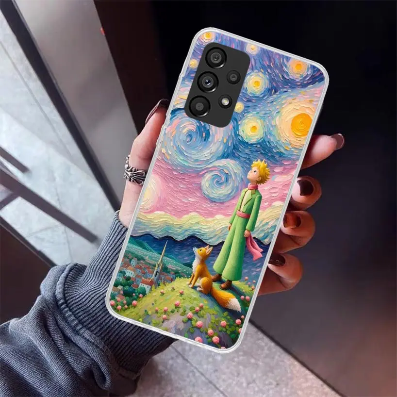 The Little Prince Fox Cartoon Phone Case for Samsung Galaxy A15 A25 A35 A55 A14 A24 A34 A54 A13 A23 A33 A53 A12 A22 A32 A52 A05S