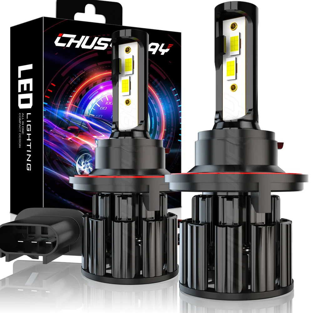 CHUSYYRAY 9008 Led Headlight Bulbs Plug and Play 9008 H13 IP68 Minisize Easy To Install 12000LM 6000K Super Brightness luzes