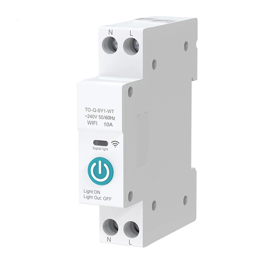 WiFi For Smart Circuit Breaker 10-63A 1P+N DIN Rail Remote Control Timer For For Tuya App Home Automation Electrical Protection