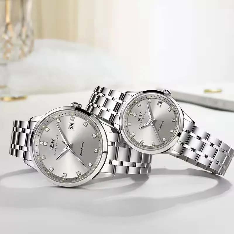 IW Carnival Ladies Mechanical Wrist Watches Automatic Movement Sapphire Mirror Accessories For Women Luxury Brands Couple Watch