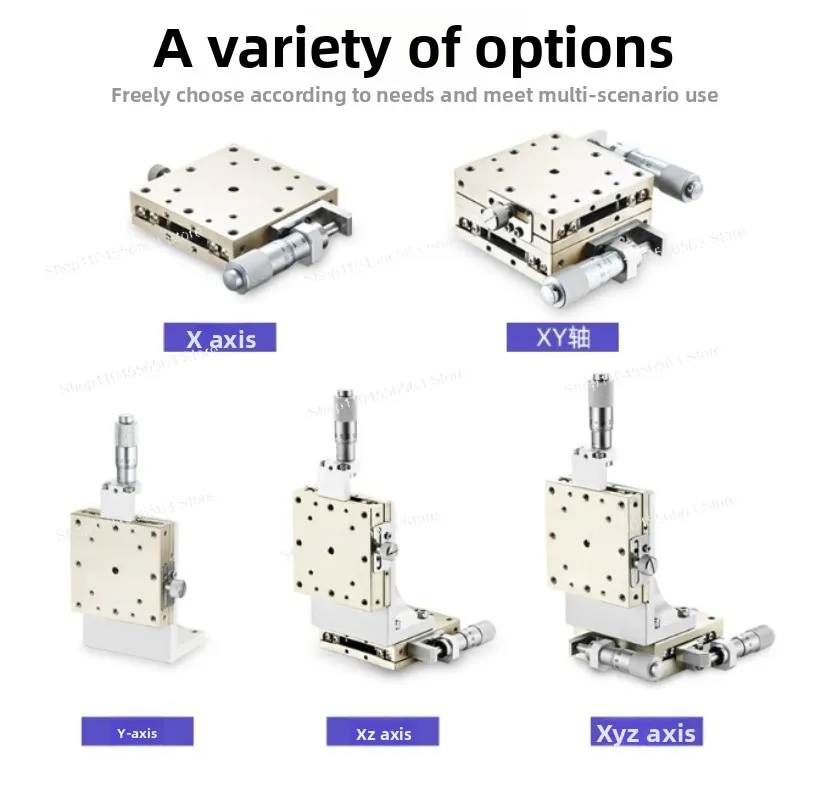 Stainless Steel Manual Displacement Table XSG/XYSG25/40/50/60/70/80/linear Ball Guide Type Sliding Table