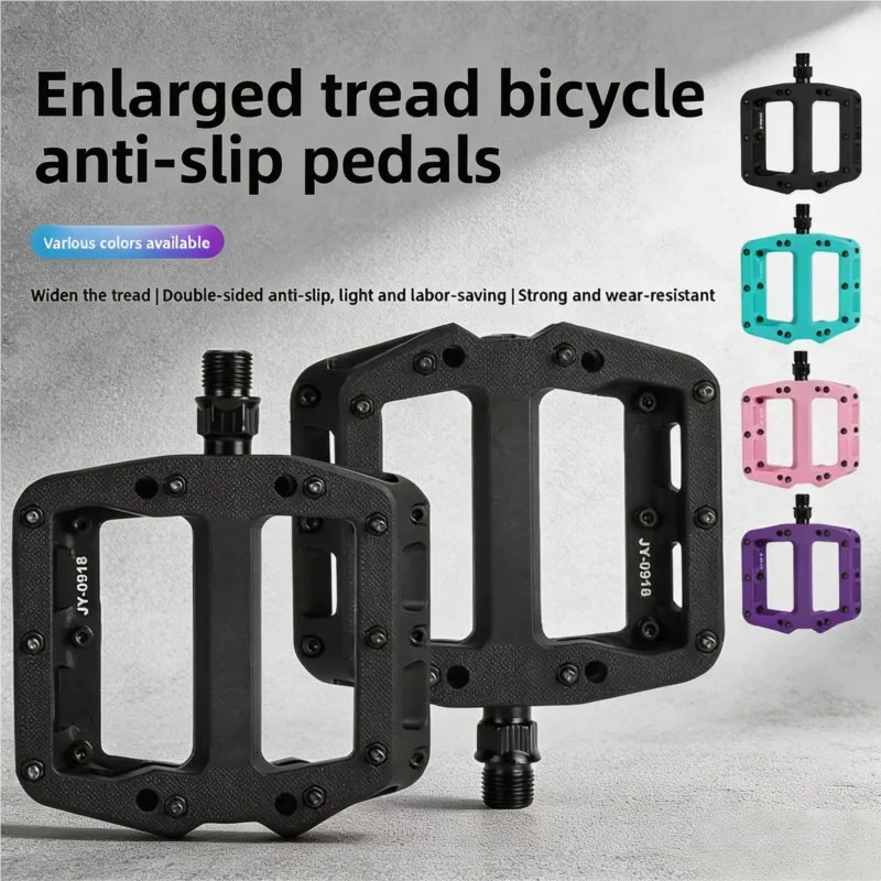 Nylon-Fahrradpedale mit breiter Plattform, rutschfest, mit Lager, Fahrradpedale für Rennrad, MTB, Mountainbike, Fahrradzubehör, Schnellverschluss